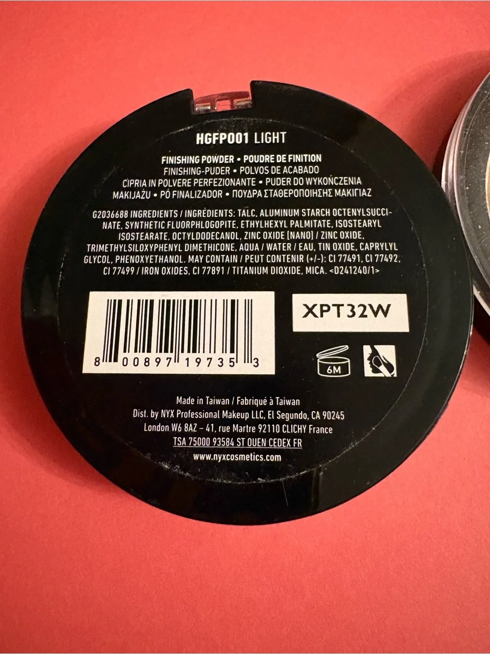 NYX high glass powder set of 2
